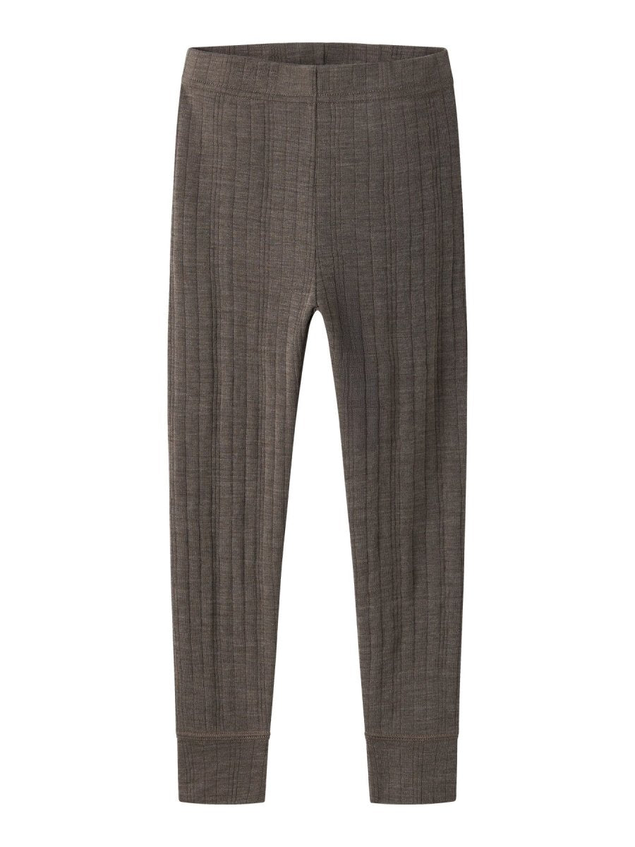 name it mini WANG Ull Legging NOOS - Morel | Torgunns Barneklær AS