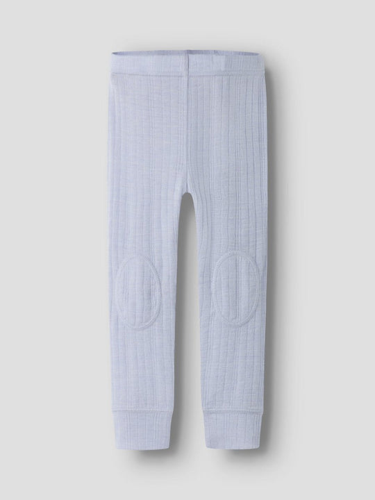 name it mini WANG ull leggings i merinoull – Zen Blue | Torgunns Barneklær AS