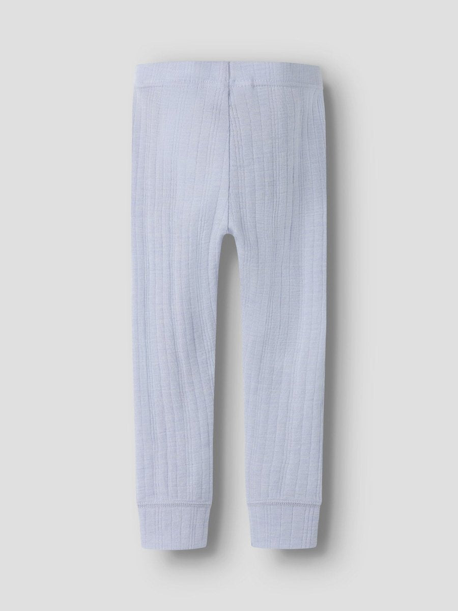 name it mini WANG ull leggings i merinoull – Zen Blue | Torgunns Barneklær AS