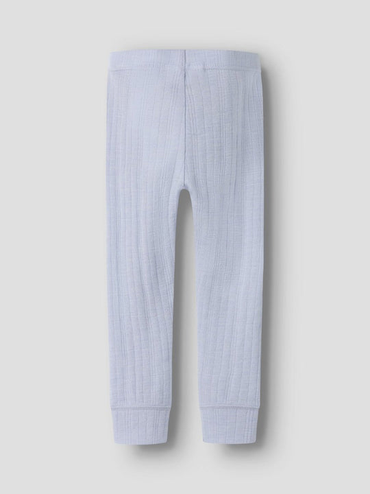 name it mini WANG ull leggings i merinoull – Zen Blue | Torgunns Barneklær AS