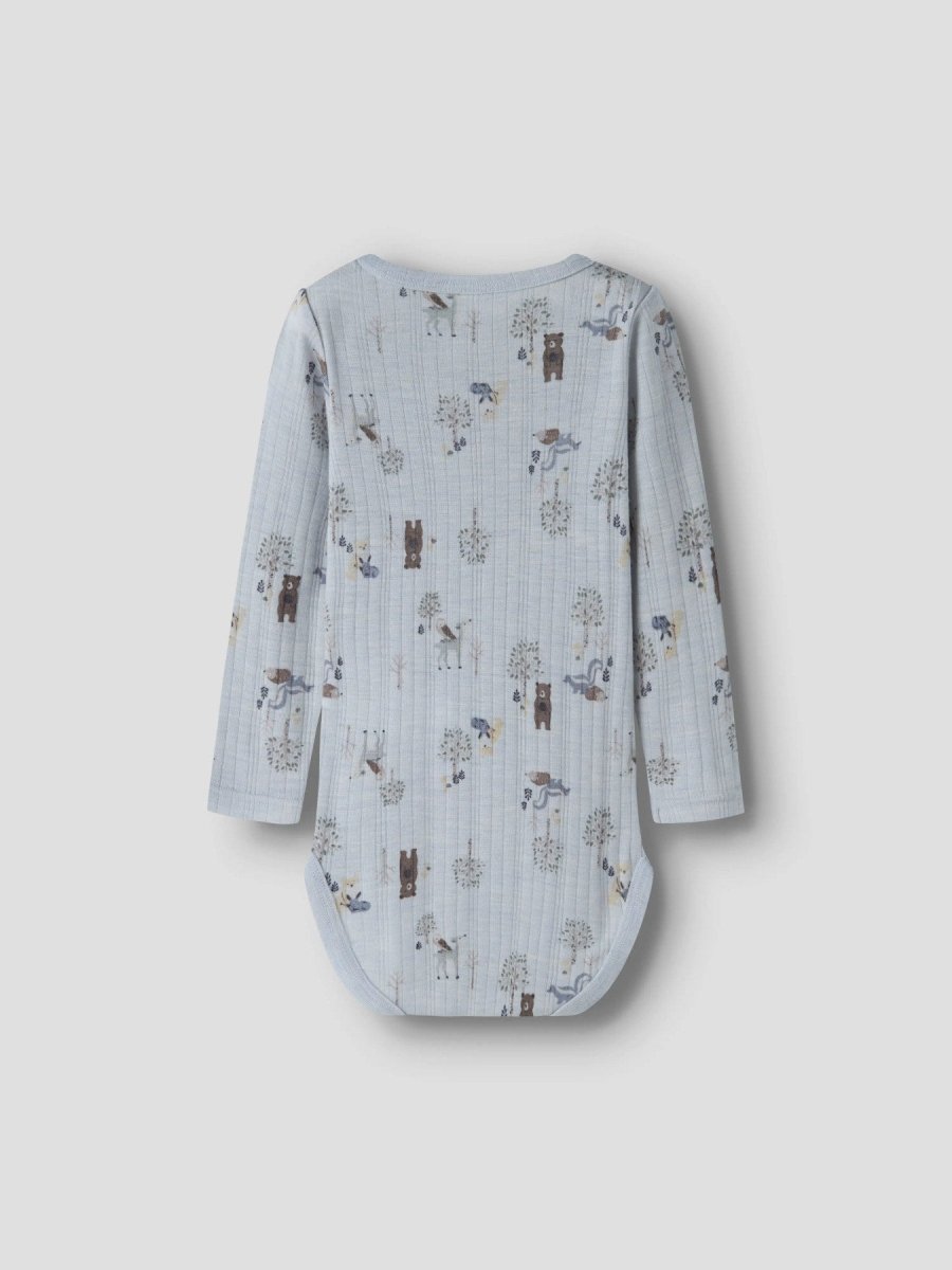 name it mini WANG Ullbody - Arctic Ice | Forest Animals | Torgunns Barneklær AS