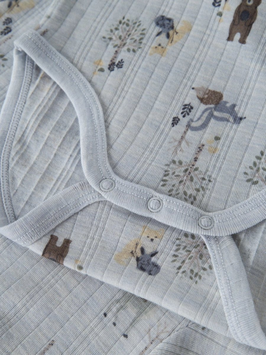 name it mini WANG Ullbody - Arctic Ice | Forest Animals | Torgunns Barneklær AS