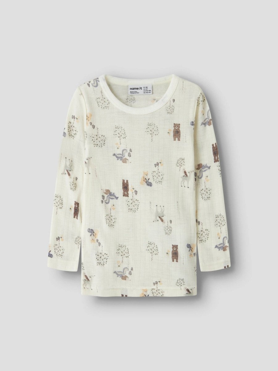 name it mini WANG Ulltrøye - Snow White | Forest Animals | Torgunns Barneklær AS
