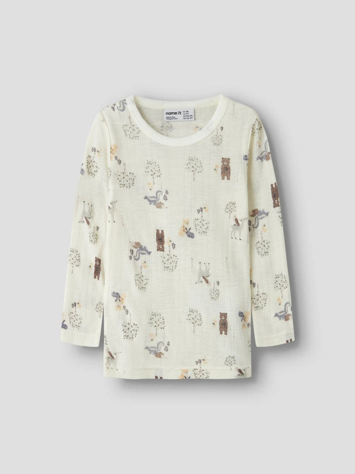 name it mini WANG Ulltrøye - Snow White | Forest Animals | Torgunns Barneklær AS