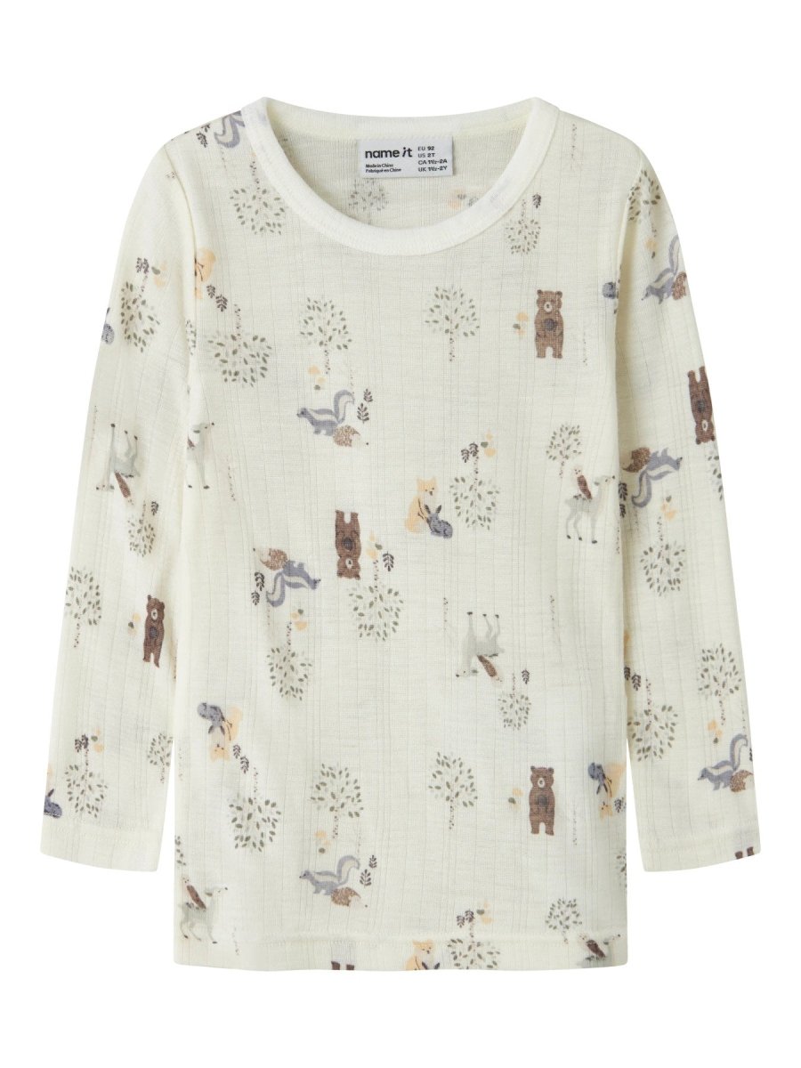 name it mini WANG Ulltrøye - Snow White | Forest Animals | Torgunns Barneklær AS