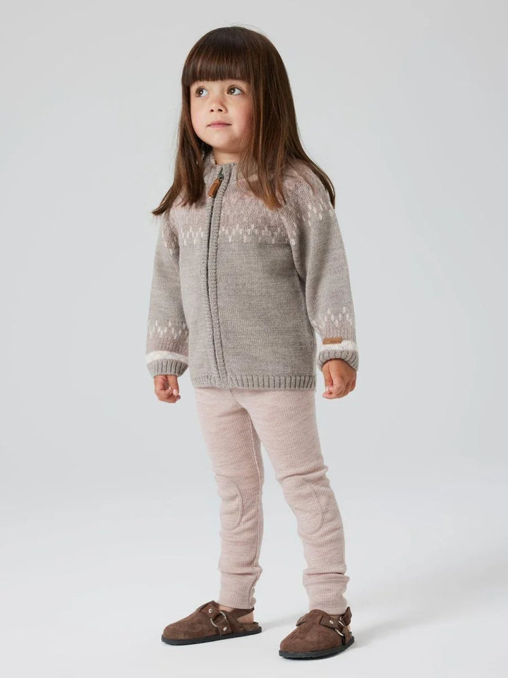 Barn i myk ulljakke og bukser, perfekt for 0-8 år