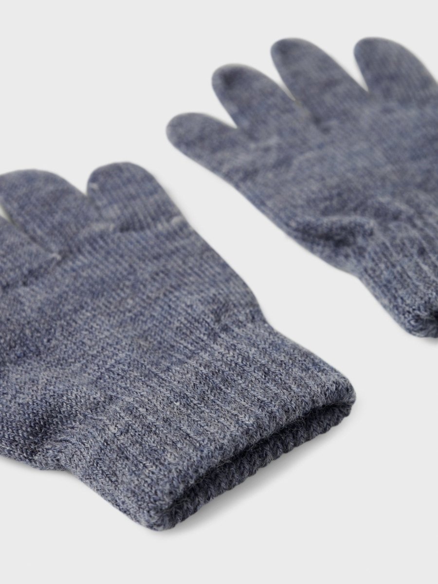 name it mini WHOLLA Ullhansker - Folkstone Gray | Torgunns Barneklær AS