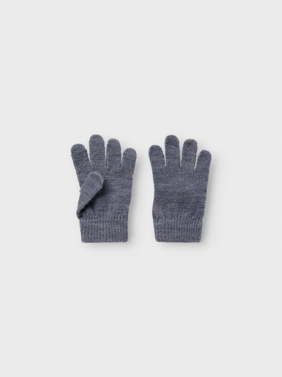 name it mini WHOLLA Ullhansker - Folkstone Gray | Torgunns Barneklær AS