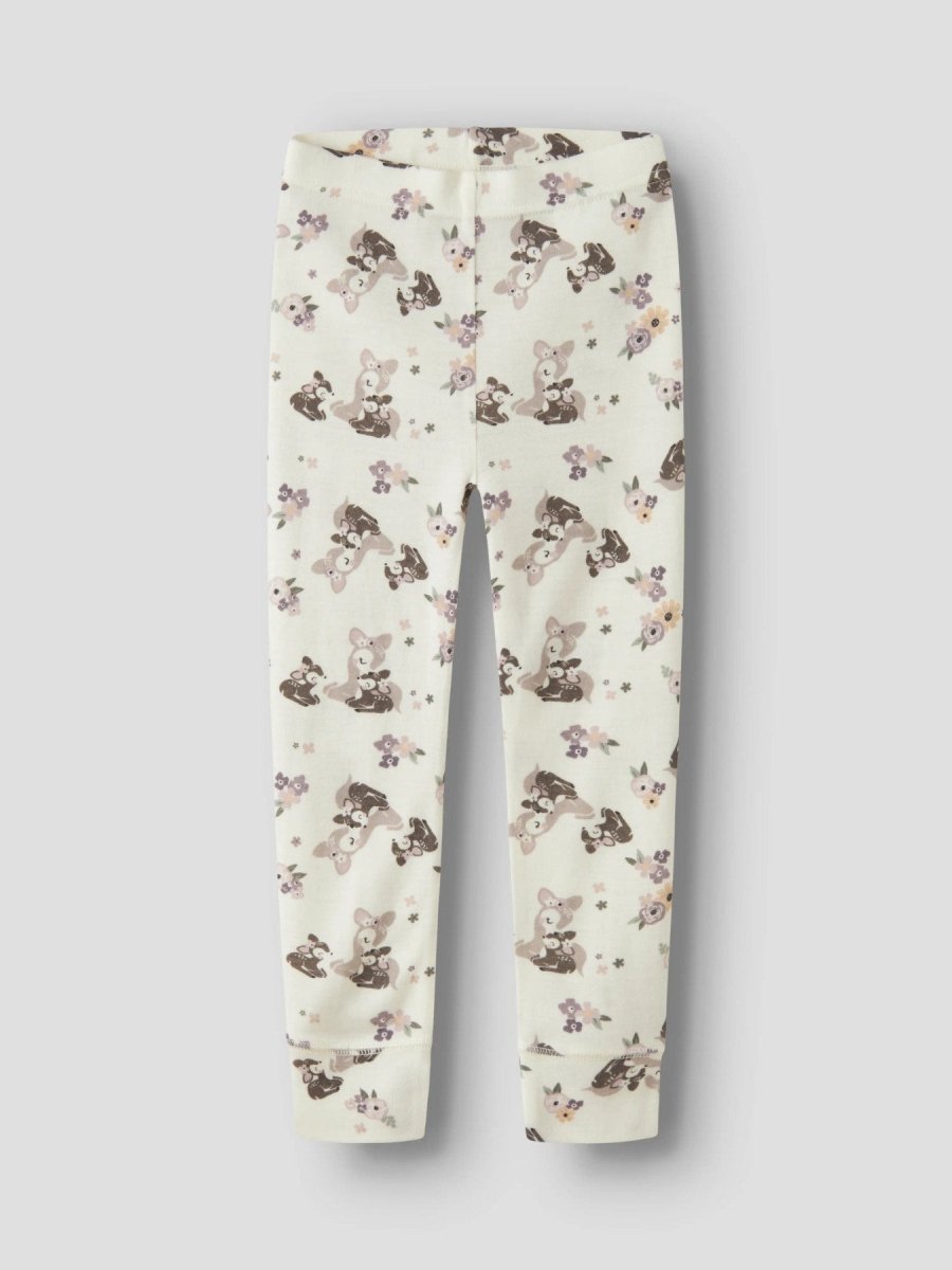 name it mini WILLIT Ullleggings – Snow White | Bambi &amp; Flower | Torgunns Barneklær AS