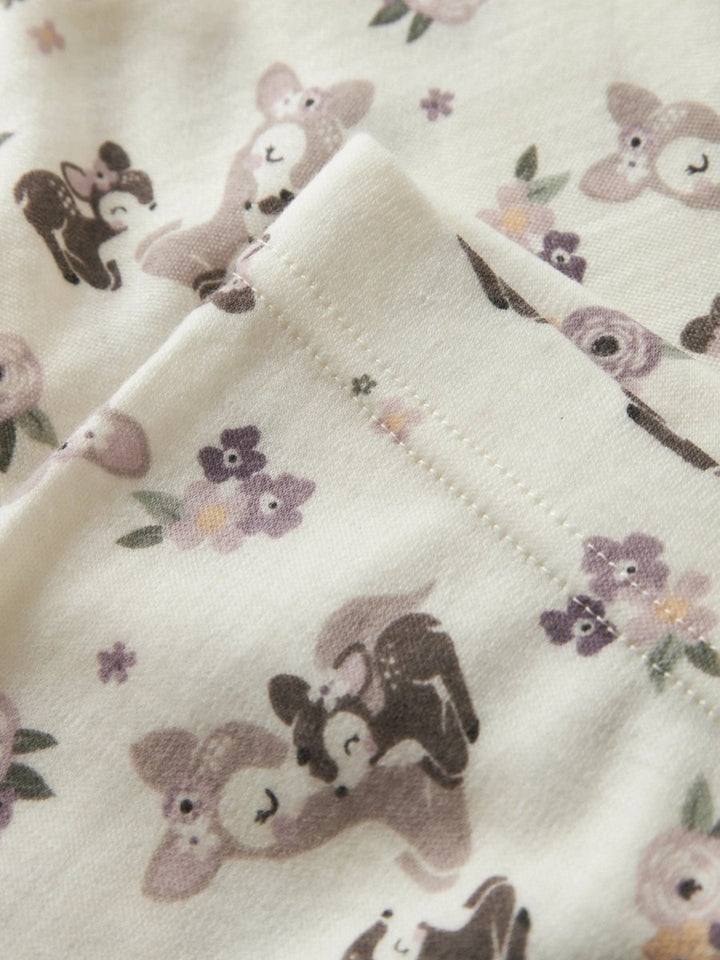 name it mini WILLIT Ullleggings – Snow White | Bambi &amp; Flower | Torgunns Barneklær AS
