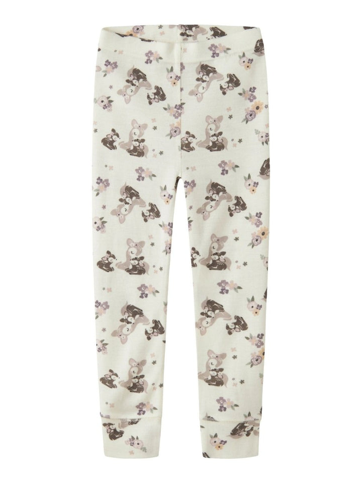 name it mini WILLIT Ullleggings – Snow White | Bambi &amp; Flower | Torgunns Barneklær AS
