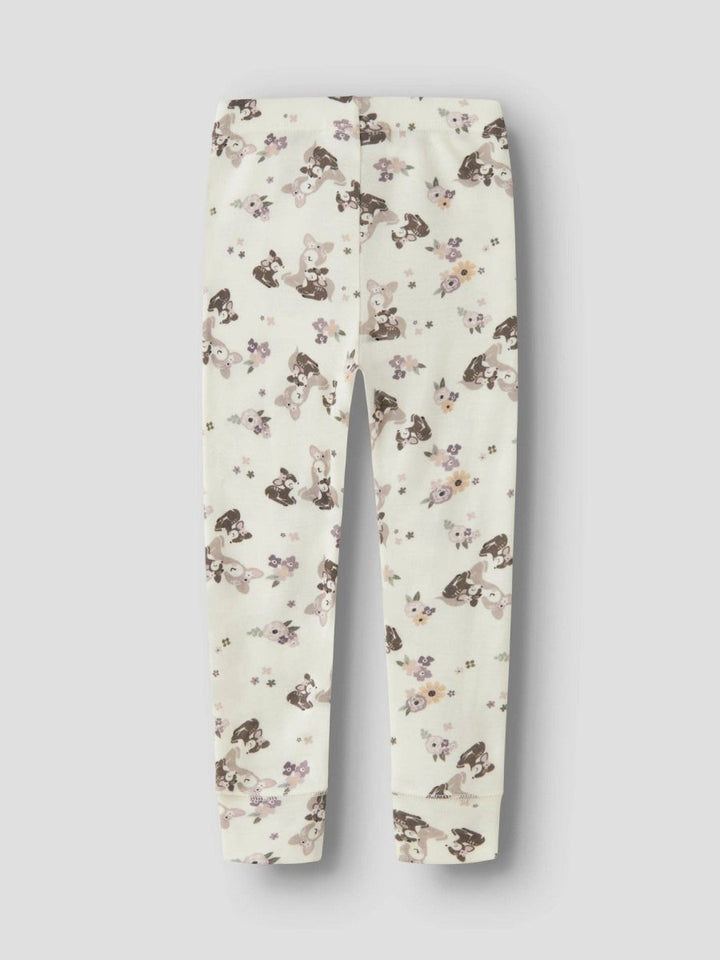 name it mini WILLIT Ullleggings – Snow White | Bambi &amp; Flower | Torgunns Barneklær AS