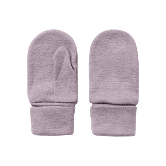 name it mini WILLIT WOOL MITTENS W/THUMB - Purple Dove | Torgunns Barneklær AS