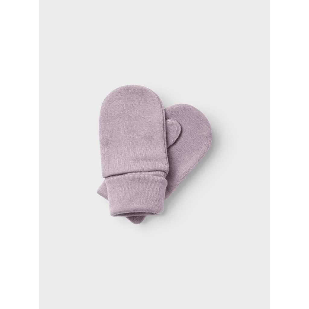 name it mini WILLIT WOOL MITTENS W/THUMB - Purple Dove | Torgunns Barneklær AS