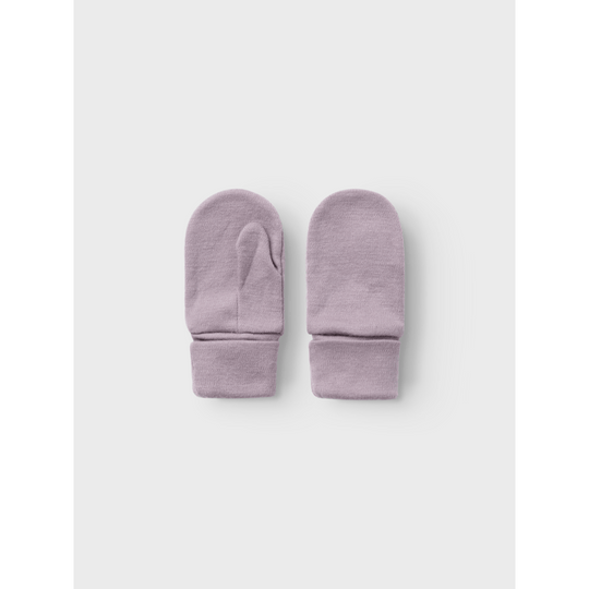 name it mini WILLIT WOOL MITTENS W/THUMB - Purple Dove | Torgunns Barneklær AS
