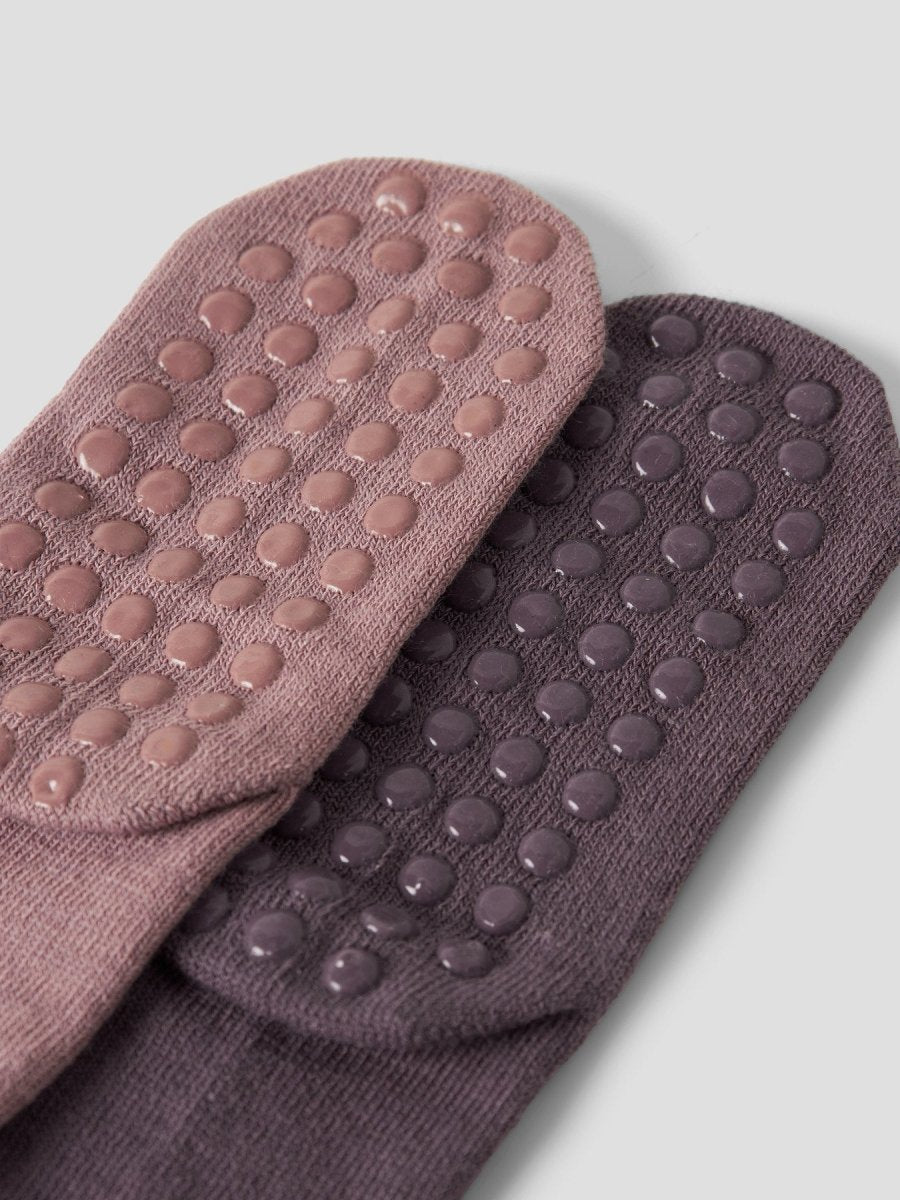 name it mini WOOL WAK 2PK ANTISLIP SOCK - Antler | Torgunns Barneklær AS
