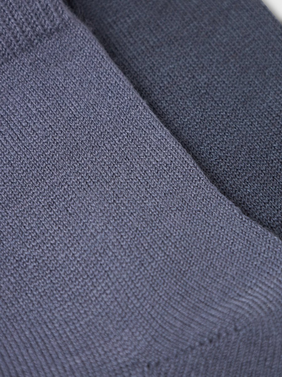 name it mini WOOL WAKTA 2PK SOCK - Folkstone Gray | Torgunns Barneklær AS