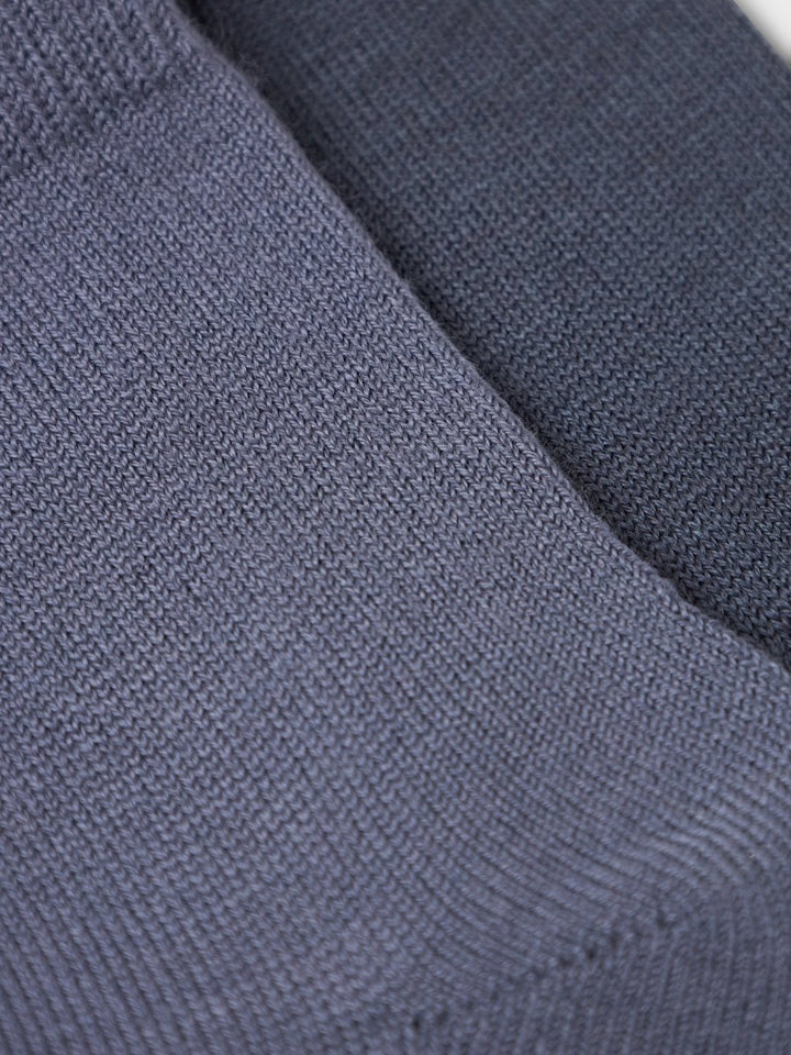 name it mini WOOL WAKTA 2PK SOCK - Folkstone Gray | Torgunns Barneklær AS
