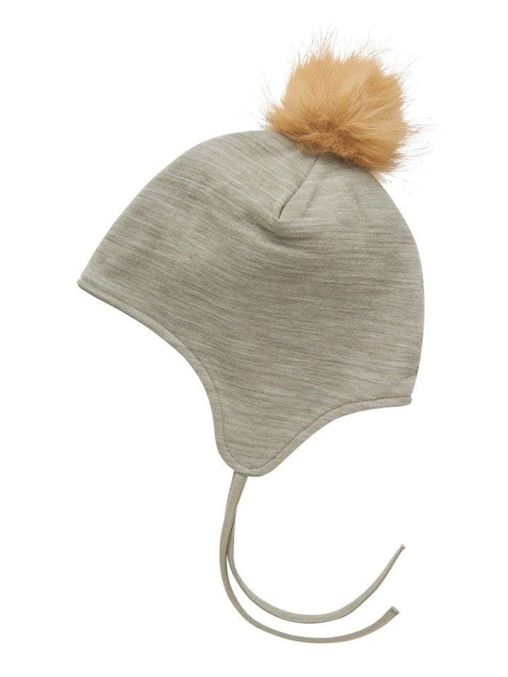name it mini WOOL WUPPO HAT - Dried Sage | Torgunns Barneklær AS