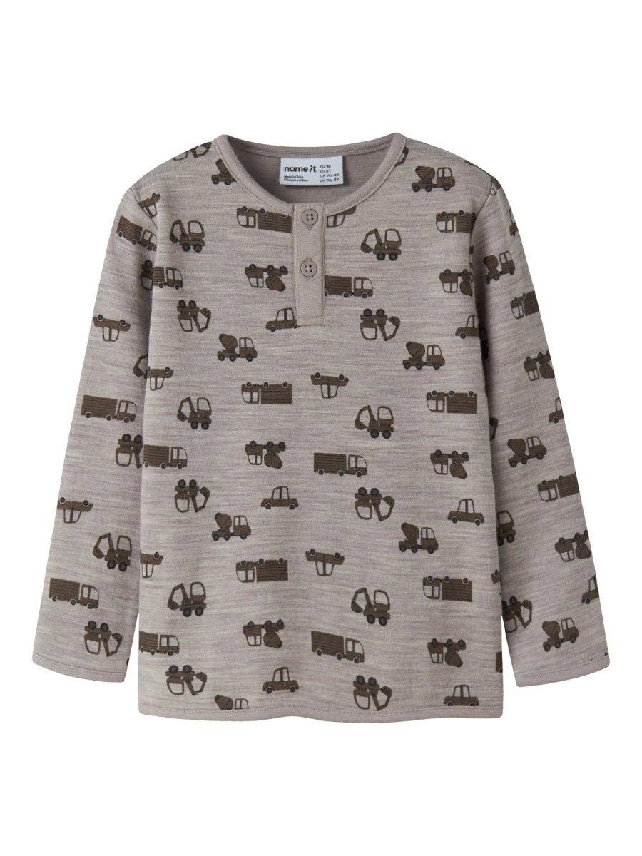 name it mini WUPPO Ull/bomull Genser - Satellite Machines | Torgunns Barneklær AS