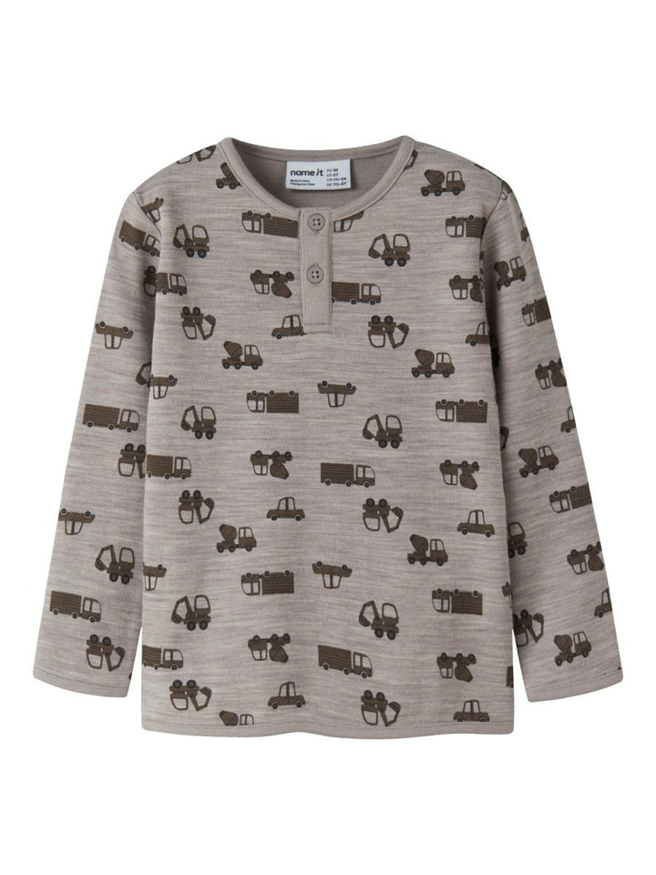 name it mini WUPPO Ull/bomull Genser - Satellite Machines | Torgunns Barneklær AS