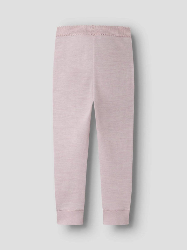 name it mini WYLA Ull/Bambus Leggings - Violet Ice | Torgunns Barneklær AS