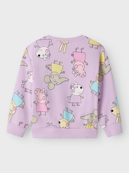 name it mini FIRA PEPPA GRIS GENSER - Orchid Bloom - Torgunns Barneklær AS
