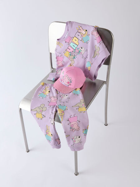 name it mini FIRA PEPPA GRIS GENSER - Orchid Bloom - Torgunns Barneklær AS