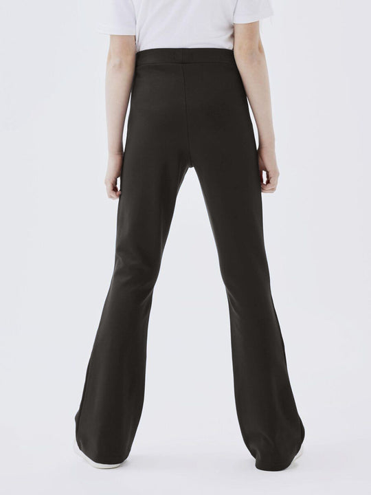 name it mini FRIKKALI BOOTCUT PANT NOOS - Black - Torgunns Barneklær AS