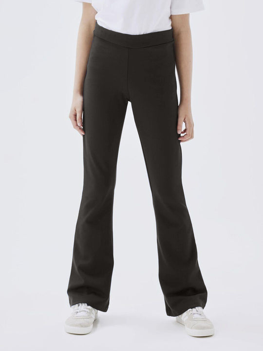 name it mini FRIKKALI BOOTCUT PANT NOOS - Black - Torgunns Barneklær AS