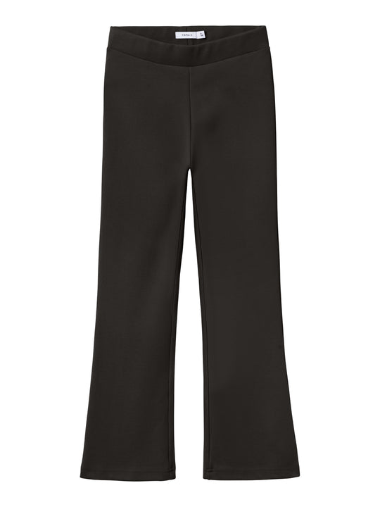 name it mini FRIKKALI BOOTCUT PANT NOOS - Black - Torgunns Barneklær AS