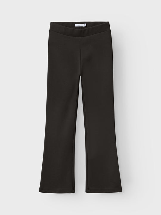 name it mini FRIKKALI BOOTCUT PANT NOOS - Black - Torgunns Barneklær AS
