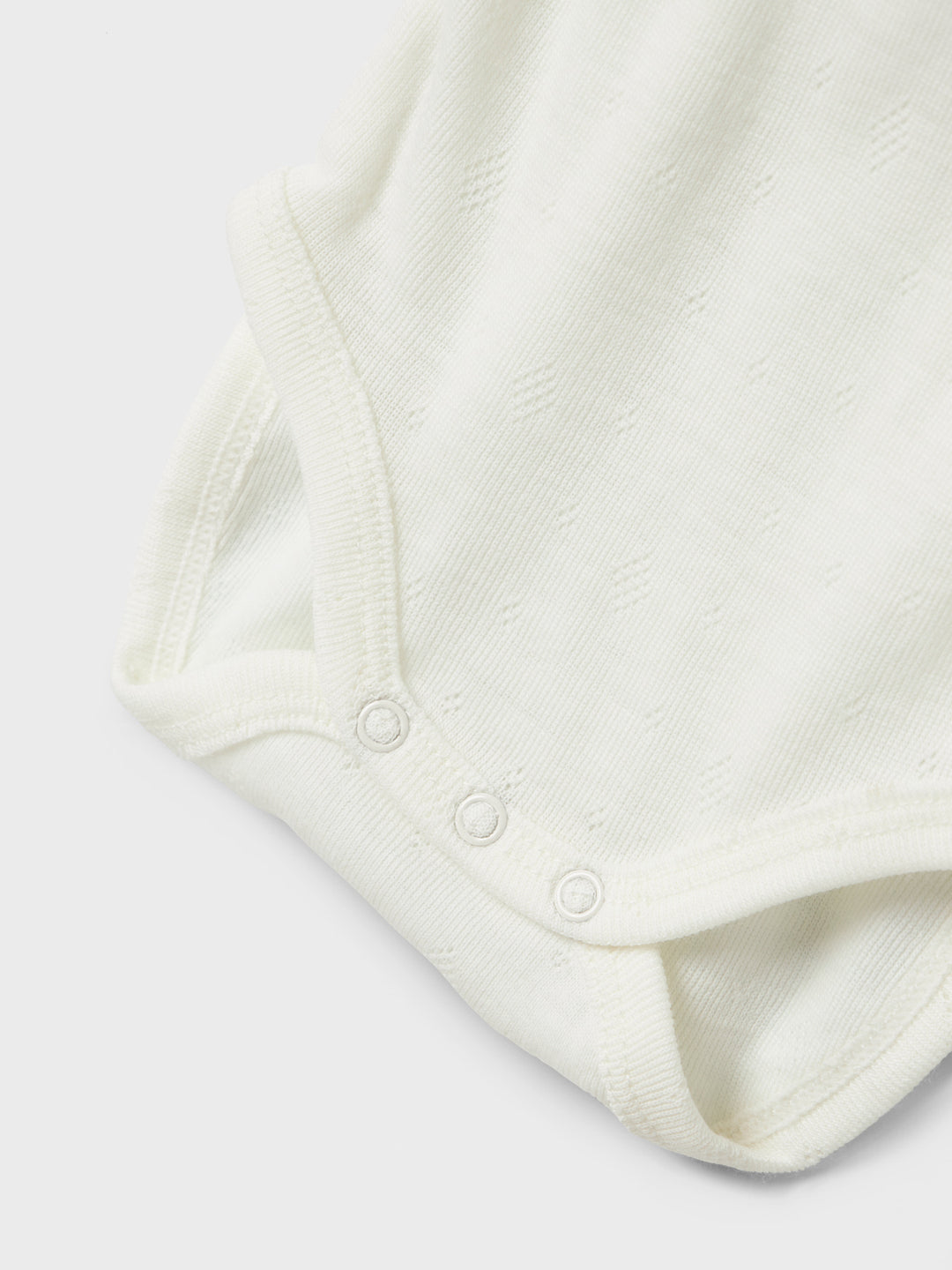 name it baby WANG WOOL NEEDLE LS BODY W/COLLAR - Snow White - Torgunns Barneklær AS