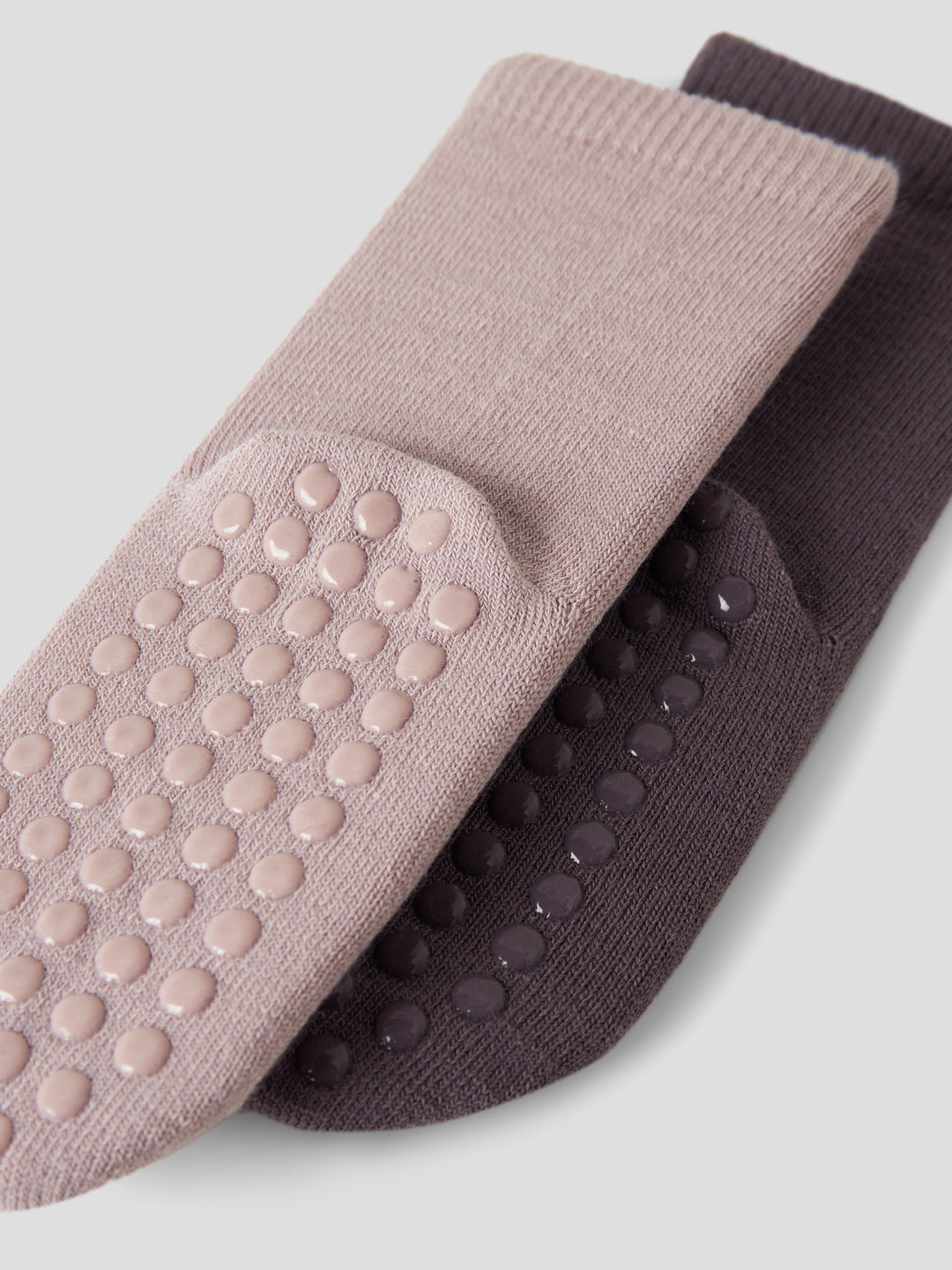 name it mini WOOL WAK 2PK ANTISLIP SOCK - Shadow Gray - Torgunns Barneklær AS