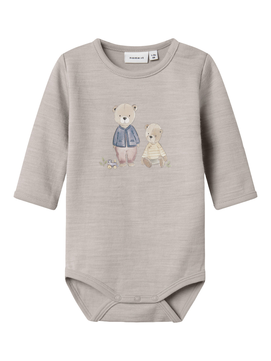 name it baby ULL/BOMULL WUP LS BODY - Nacreous Cloud - Torgunns Barneklær AS
