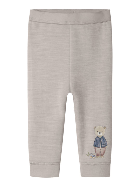 name it baby ULL/BOMULL WUP LEGGING - Nacreous Cloud - Torgunns Barneklær AS