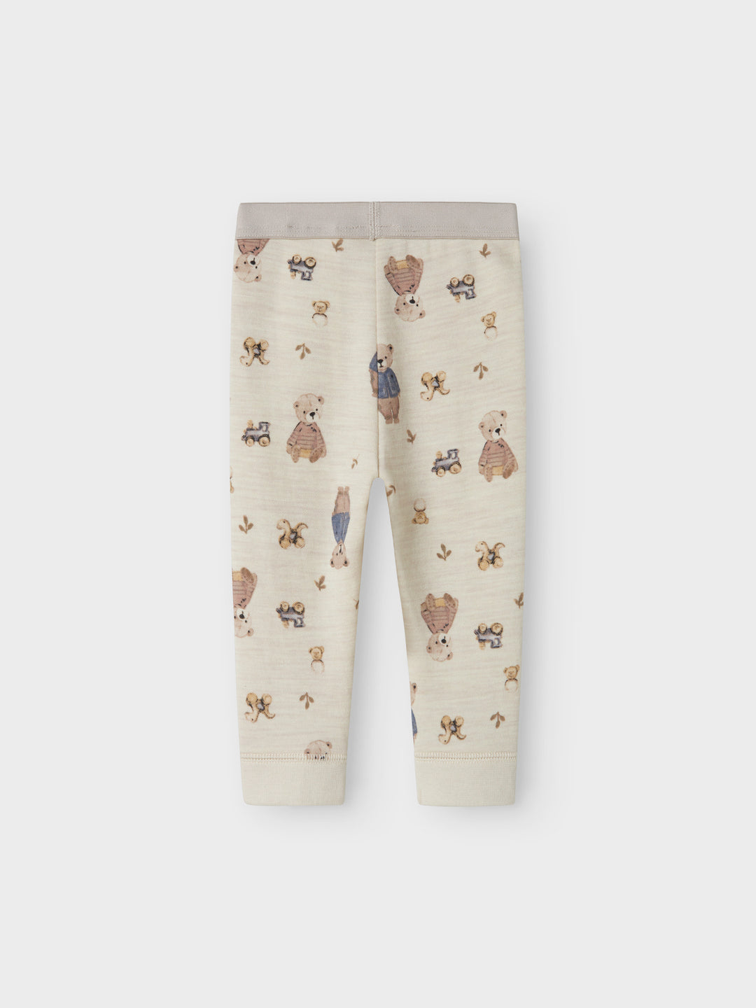 name it baby ULL/BOMULL WUP LEGGING - Peyote Melange | Bear - Torgunns Barneklær AS