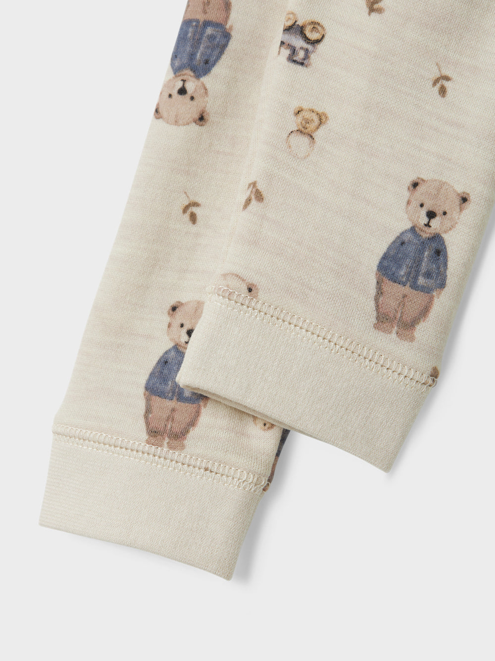 name it baby ULL/BOMULL WUP LEGGING - Peyote Melange | Bear - Torgunns Barneklær AS