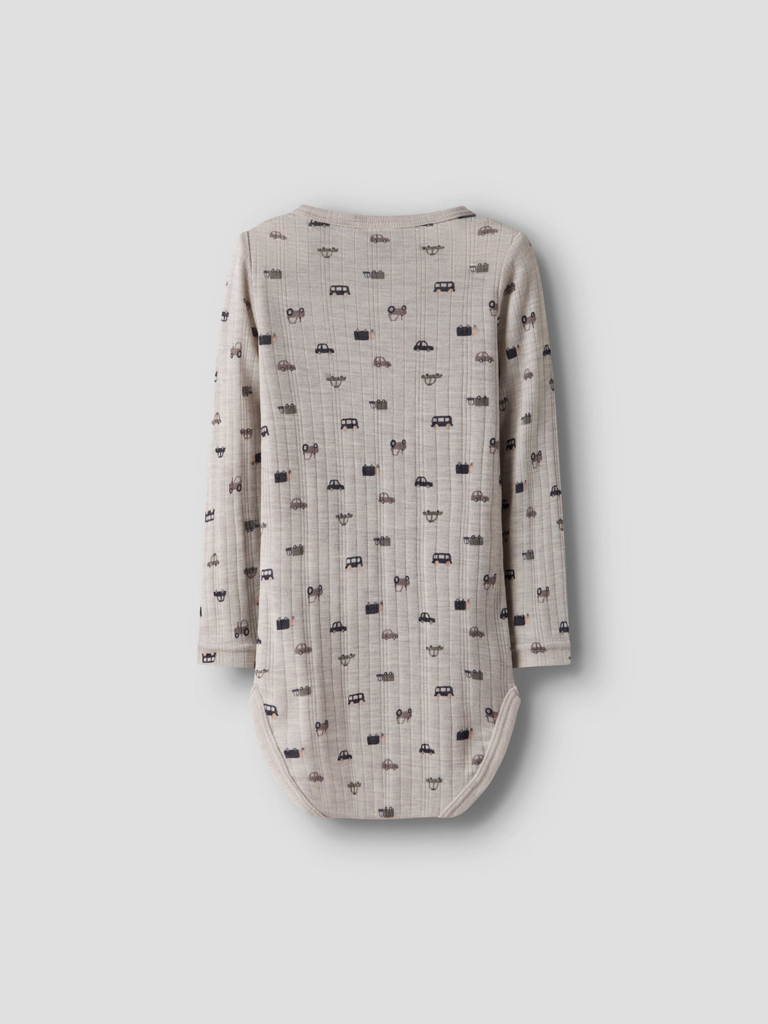 name it mini WANG WOOL NEEDLE LS BODY - Nacreous Cloud | Small cars - Torgunns Barneklær AS