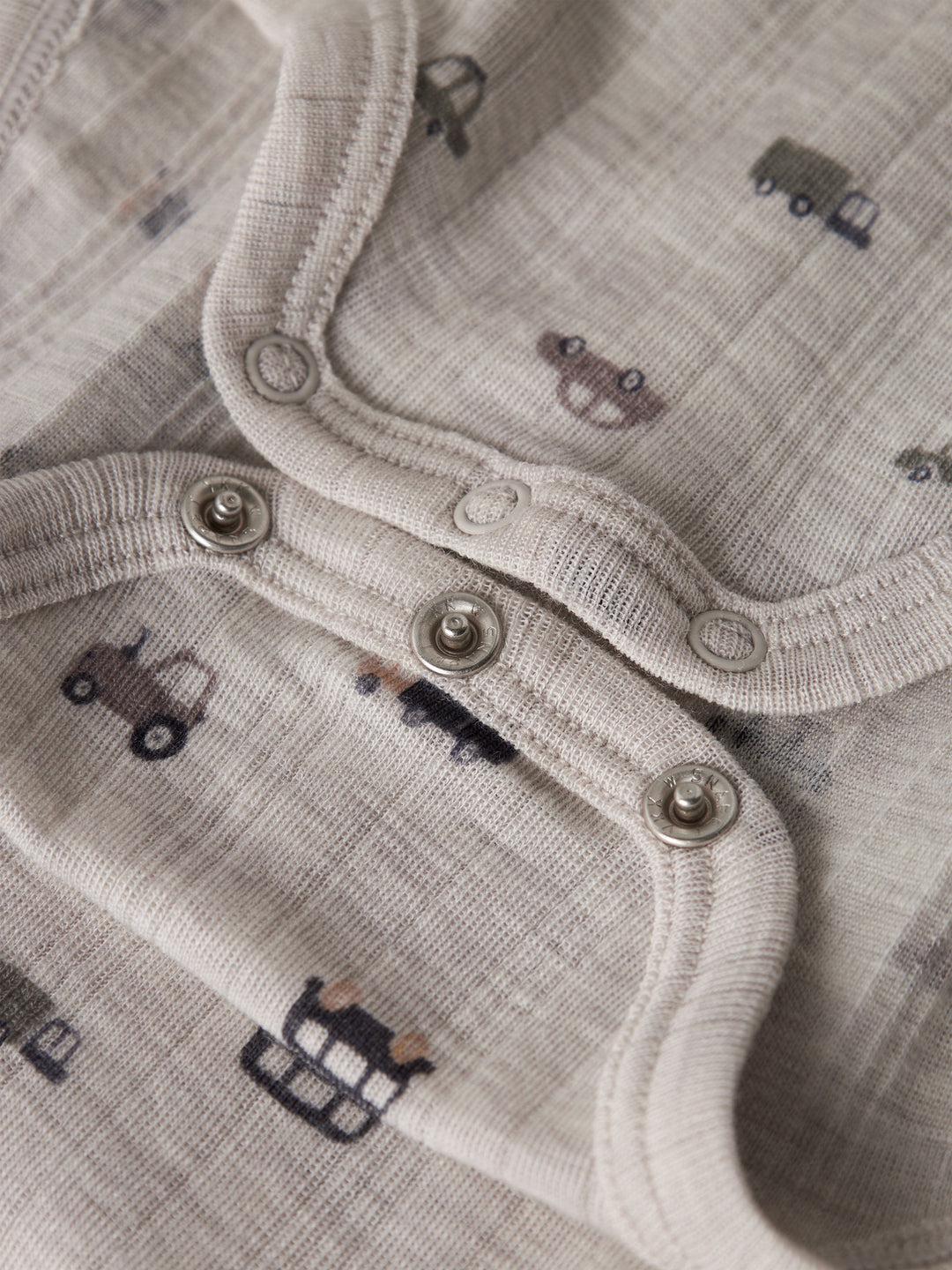 name it mini WANG WOOL NEEDLE LS BODY - Nacreous Cloud | Small cars - Torgunns Barneklær AS