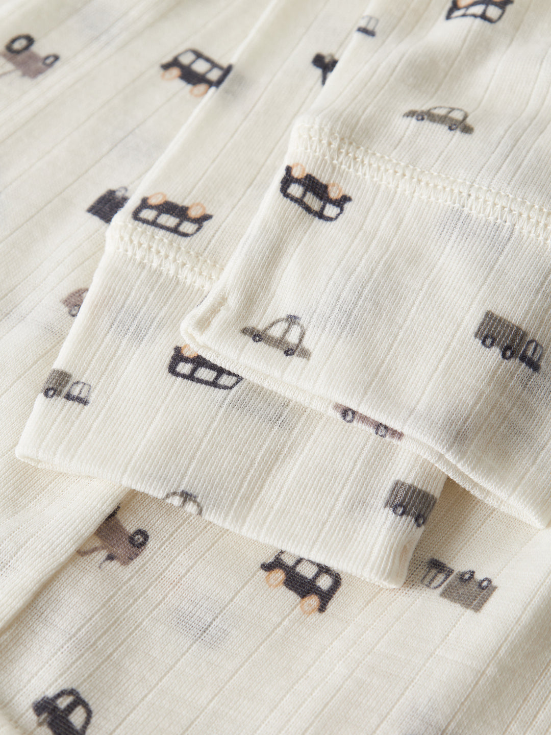 name it mini WANG WOOL NEEDLE LONGJOHN NOOS - Snow White | Small cars - Torgunns Barneklær AS