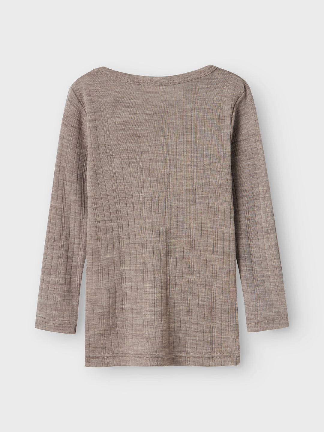 name it mini WANG WOOL NEEDLE LS TOP SOLID NOOS - Satellite - Torgunns Barneklær AS