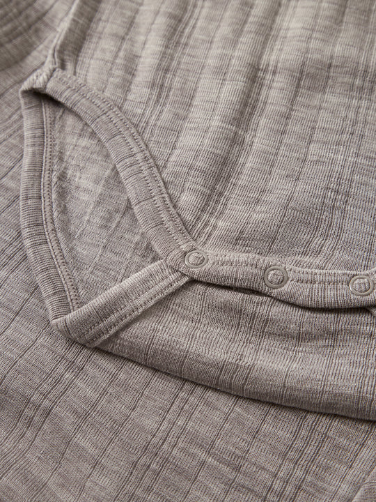name it mini WANG WOOL NEEDLE LS BODY SOLID - Satellite - Torgunns Barneklær AS