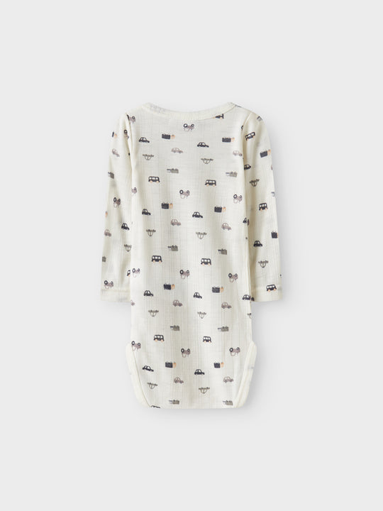 name it baby WANG WOOL NEEDLE LS BODY NOOS - Snow White | Small cars - Torgunns Barneklær AS