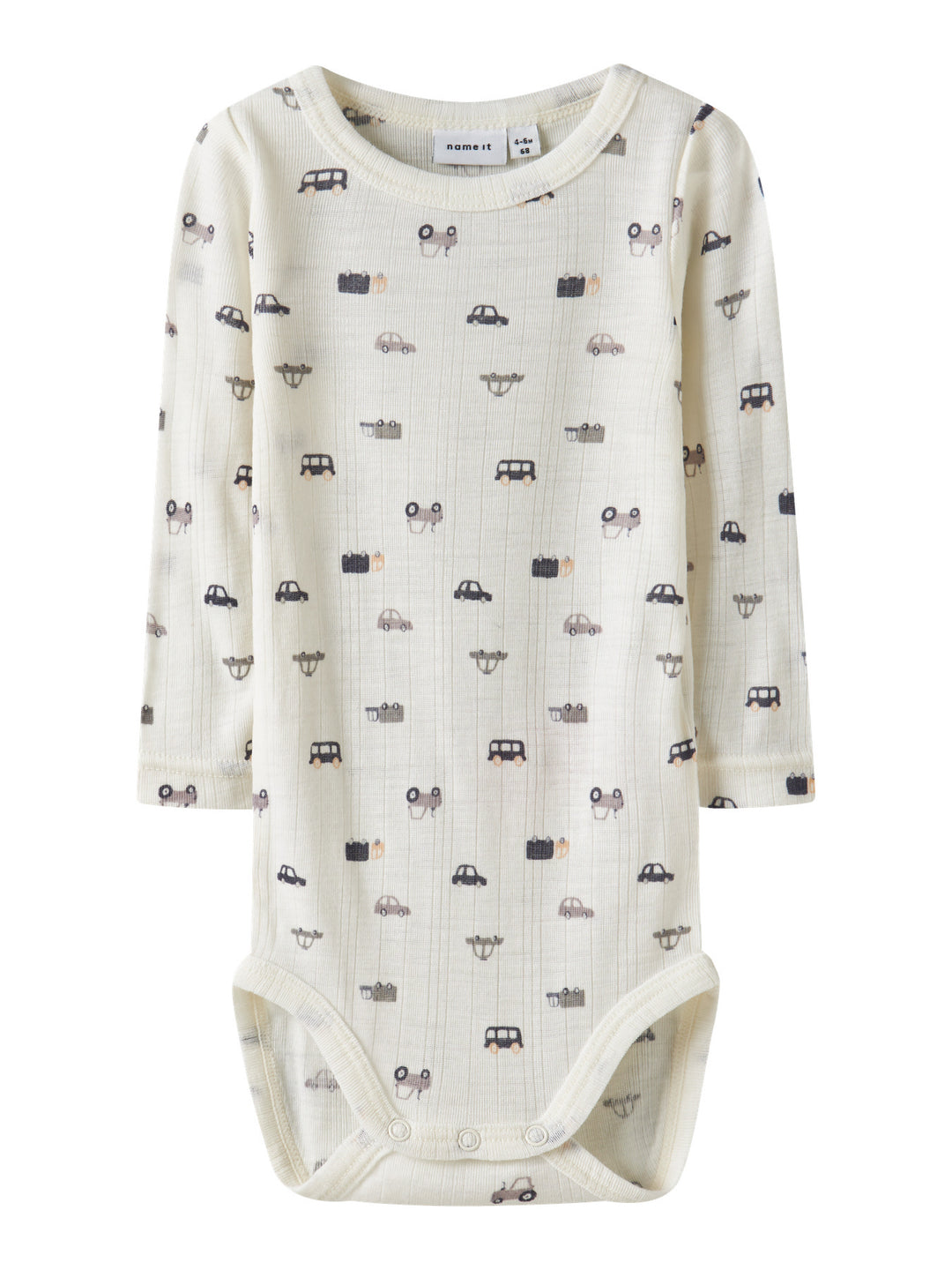 name it baby WANG WOOL NEEDLE LS BODY NOOS - Snow White | Small cars - Torgunns Barneklær AS