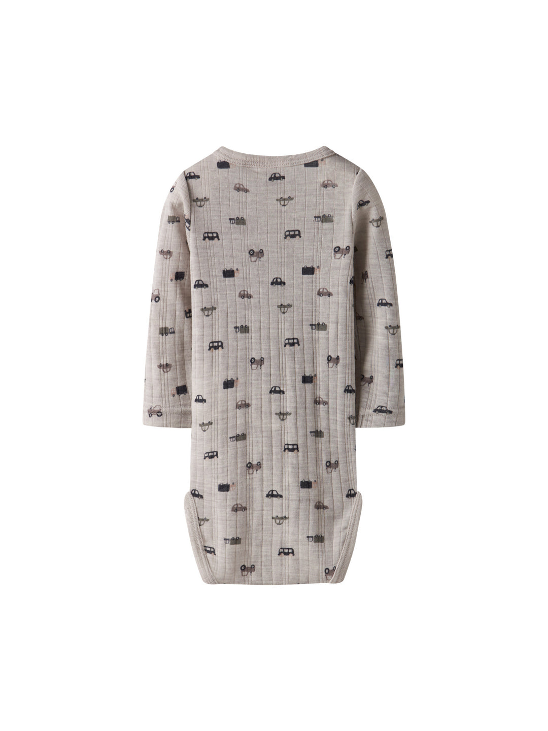 name it baby WANG WOOL NEEDLE LS BODY NOOS - Nacreous Cloud | Small cars - Torgunns Barneklær AS