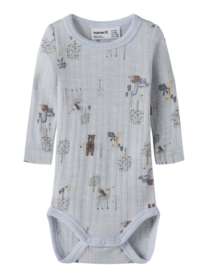 name it baby WANG WOOL Needle ls Body noos - Arctic Ice | Forest Animals