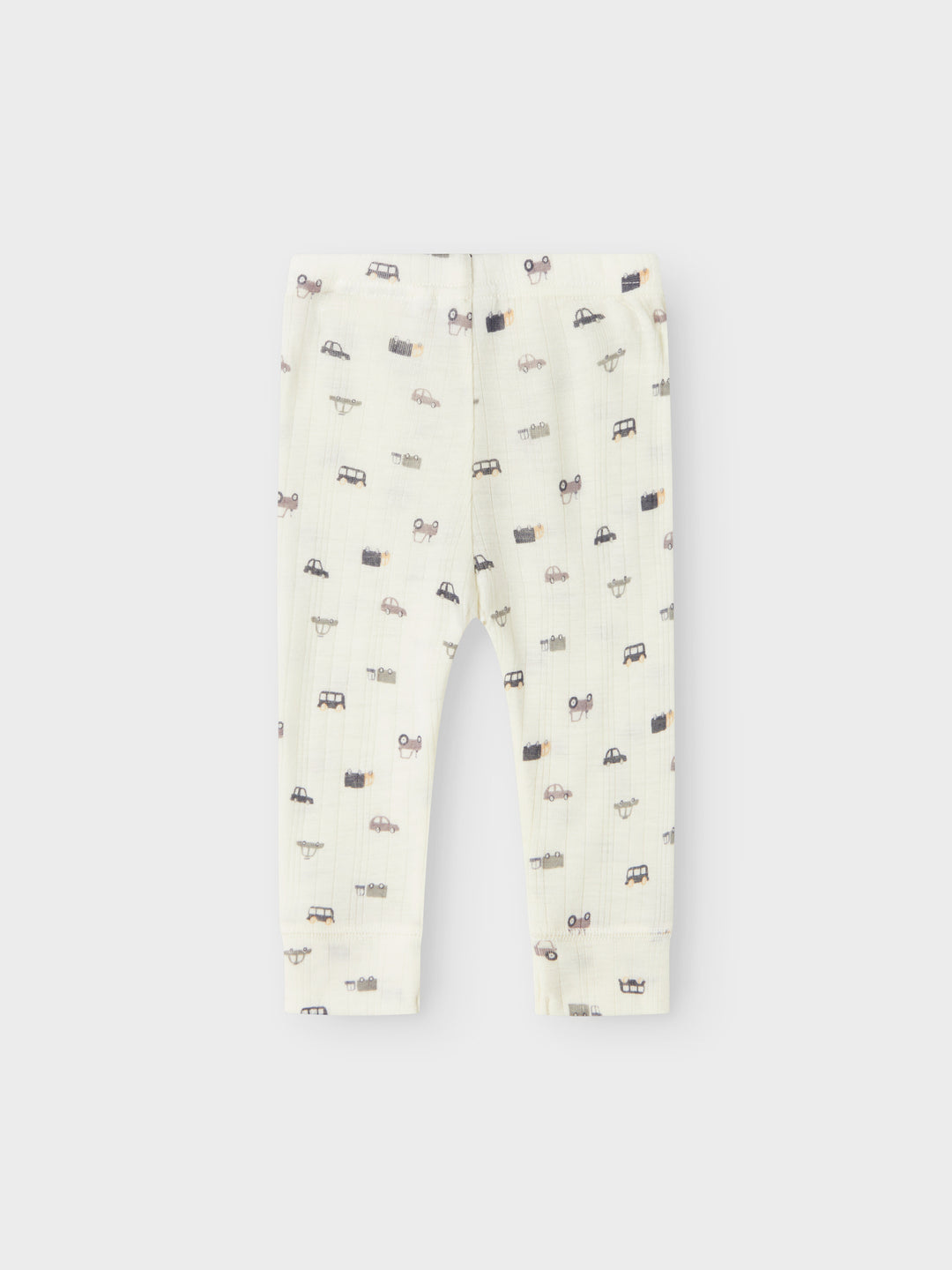 name it baby WANG WOOL NEEDLE LONGJOHN NOOS - Snow White | Small cars - Torgunns Barneklær AS