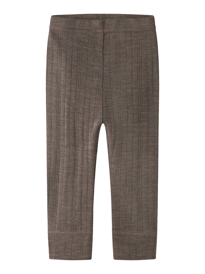 name it baby WANG WOOL Needle Legging Solid noos - Morel