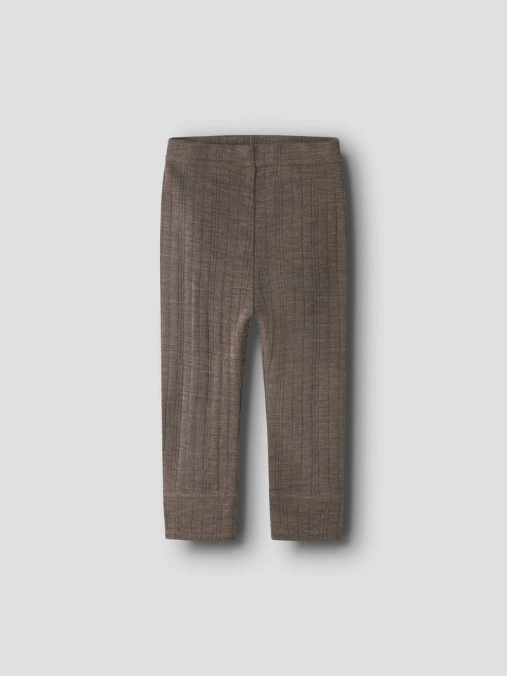 name it baby WANG WOOL Needle Legging Solid noos - Morel